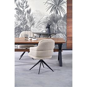 Kihúzható BARON asztal, dió / fekete (2p=1db), Halmar