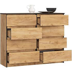 KOMÓD K120 8F CLP PK CRAFT TÖLGY