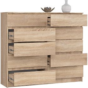 KOMÓD K140 10SZ CLP PK TÖLGY SONOMA