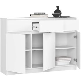 KOMÓD K140 3D 3SZ CLP PK FEHÉR