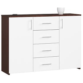 KOMÓD K45 PK WENGE / FEHÉR