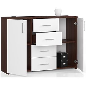 KOMÓD K45 PK WENGE / FEHÉR