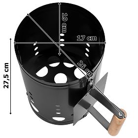 KORTEN grillgyújtó kémény