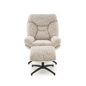 KRONOS fotel lábtartóval, bézs / többszínű (1p=1db), Halmar