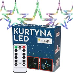 LED Függöny Csillagok Multicolor Távirányítóval GL2005, Tutumi