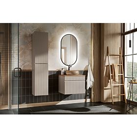 LED tükör keretben