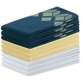 LETTY sárga konyhai törlőkendő modern mintával, klasszikus stílusban 50x70 ameliahome