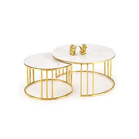 MERCURY 3 készlet 2 pad, készlet 2 pad, szín: fehér márvány / arany (2p=1db), Halmar