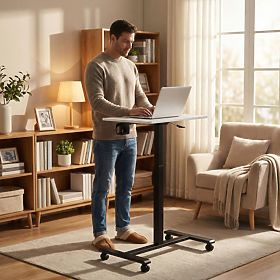 Mobil állítható asztal 70x48 cm laptopasztal állítható magasság 71,5-112 cm ModernHome, MODERNHOME