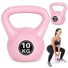 ModernHome rózsaszín 10 kg-os kettlebell edzéshez