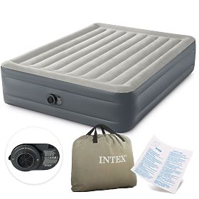 Nagy felfújható matrac 203x152 cm beépített pumpával INTEX 64126, INTEX