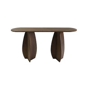 Noku konzolas/íróasztal 150 cm, sötét dió