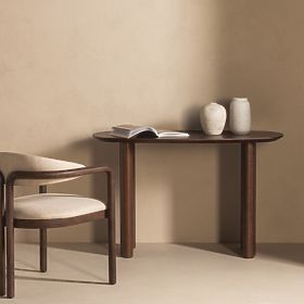 Oriento íróasztal/konzol 120 cm, sötét tölgy, lectus