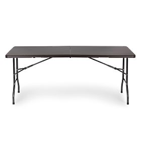 Összecsukható catering kerti bankettasztal 180 cm rattan ModernHome, MultiGarden