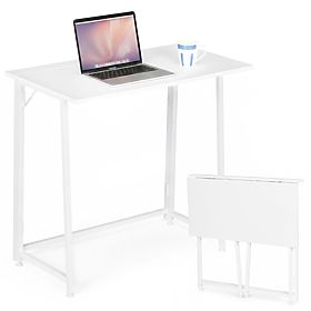Összecsukható számítógépasztal 80x45 cm laptopasztal fehér ModernHome