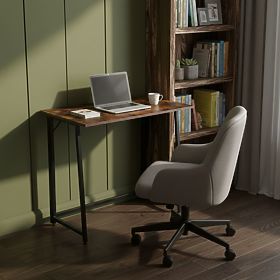 Összecsukható számítógépasztal 80x45 cm laptopasztal loft antik dió ModernHome, MODERNHOME