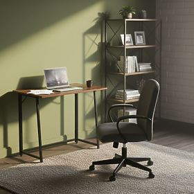 Összecsukható számítógépasztal 80x45 cm laptopasztal loft sötét dió ModernHome, MODERNHOME