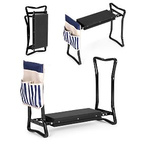 Összecsukható térdeplő - kerti munkaszék 2 az 1-ben - kék, MultiGarden