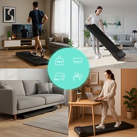 Otthoni elektromos futópad walking pad asztal alá 6 km/h ModernHome