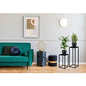 Piatto loft virágtartó állvány 60 cm fekete