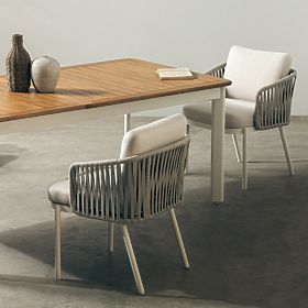 Porticato kerti garnitúra, kihúzható asztal 211-300 cm + 6 szék, akácfa FSC, teak megjelenés