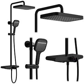 REA Bari Fekete Zuhanykészlet