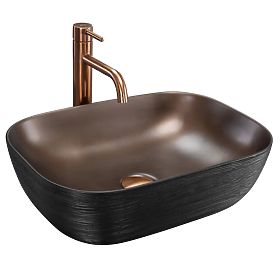 Rea Belinda COPPER BRUSH / Fekete Bútor Mosdó