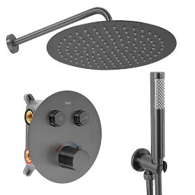Rea Lungo Titan termosztátos falsík alatti zuhanykészlet + BOX