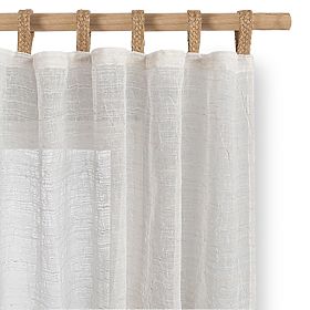 RESTILO DRIMAR függöny bézs színű, modern stílusú, len és mikroszálas anyagból, 140x250