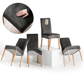 RESTILO kanapéhuzat SENTO acélszínű sima klasszikus stílus