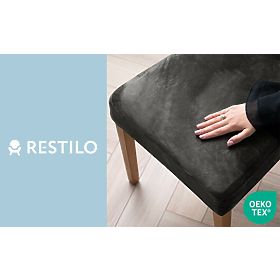 RESTILO SENTO szék huzat acélszürke sima klasszikus stílus