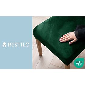 RESTILO SENTO sötétzöld szék huzat sima klasszikus stílus