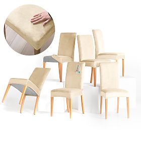 RESTILO SENTO kanapéhuzat világos bézs színben, sima klasszikus stílus