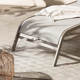 Sandy állítható kerti nyugágy, világosszürke/bézs