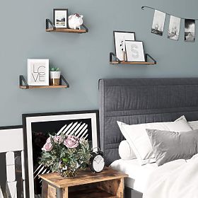 SIRIN fekete loft polc szett, 3 darab