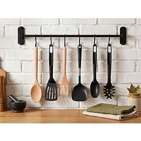 SIVAS fekete konyhai és fürdőszobai reling