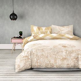 SNUGGY sárga virágmintás ágynemű 155x220*2+80x80*2 AmeliaHome