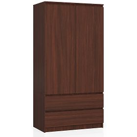SZEKRÉNY S 90 cm 2 AJTÓ 2 FIÓK PK WENGE