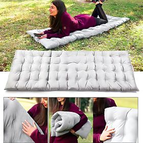 Szürke kerti nyugágy párna 145 x 52 cm ModernHome