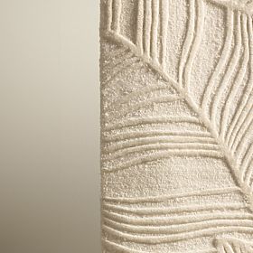 Téglalap alakú Mona tuftált szőnyeg, gyapjú, krémszínű, levelek, Szőnyeg mérete: 160x230, lectus