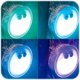 Többszínű LED lámpa akkumulátorral SPA-hoz INTEX 28503