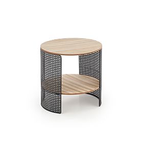 TRAFICA dohányzóasztal természetes/fekete