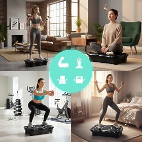 Vibrációs platform cellulitisz ellen masszázs készülék expanderrel + távirányítóval ModernHome