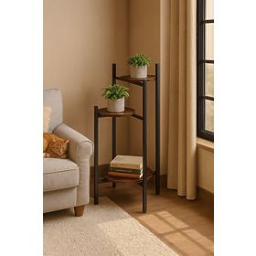 Virágállvány, dekoráció, 3 szintes, loft ModernHome