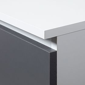 ZÁRT POLC R60 2D 1SZ CLP PK FEHÉR / SZÜRKE